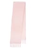 Becksöndergaard Wełniany szal "Solid Yuta" w kolorze jasnoróżowym - 210 x 26 cm
