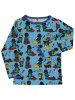 Småfolk Longsleeve "Kinderen" blauw/meerkleurig