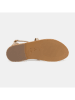 CALANK Leder-Sandalen in Gold