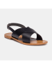 CALANK Leder-Sandalen in Schwarz