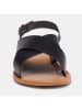 CALANK Leder-Sandalen in Schwarz