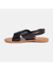 CALANK Leder-Sandalen in Schwarz