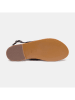 CALANK Leder-Sandalen in Schwarz