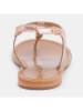 CALANK Leder-Zehensandalen in Rosegold