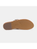 CALANK Leren teensandalen goudkleurig/lichtbruin