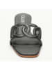 CALANK Leren slippers zwart