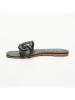 CALANK Leren slippers zwart