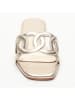 CALANK Leder-Pantoletten in Gold