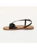 CALANK Leder-Sandalen in Schwarz