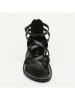 CALANK Leder-Sandalen in Schwarz