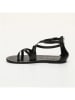 CALANK Leder-Sandalen in Schwarz