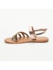 CALANK Leren sandalen roségoudkleurig/goudkleurig