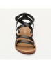 CALANK Leder-Sandalen in Schwarz
