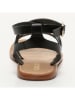 CALANK Leder-Sandalen in Schwarz