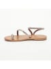 CALANK Leder-Zehensandalen in Gold