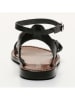 CALANK Leder-Sandalen in Schwarz