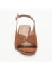 CALANK Leder-Sandalen in Hellbraun