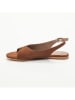 CALANK Leder-Sandalen in Hellbraun