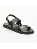 CALANK Leder-Sandalen in Schwarz