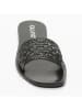 CALANK Leren slippers zwart