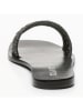 CALANK Leren slippers zwart