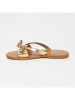 CALANK Leder-Zehentrenner in Gold