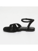 CALANK Leder-Sandalen in Schwarz