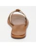 CALANK Leder-Pantoletten in Gold