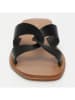 CALANK Leren slippers zwart