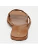 CALANK Leder-Pantoletten in Gold