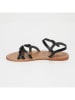 CALANK Leder-Sandalen in Schwarz