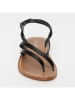 CALANK Leder-Sandalen in Schwarz