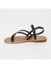 CALANK Leder-Sandalen in Schwarz