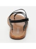 CALANK Leder-Sandalen in Schwarz