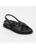 CALANK Leder-Sandalen in Schwarz