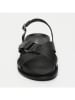 CALANK Leder-Sandalen in Schwarz
