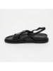 CALANK Leder-Sandalen in Schwarz