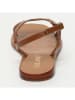 CALANK Leder-Sandalen in Hellbraun
