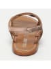 CALANK Leder-Sandalen in Rosegold