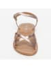 CALANK Leder-Sandale in Rosegold