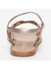 CALANK Leder-Sandale in Rosegold