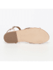 CALANK Leder-Sandale in Rosegold
