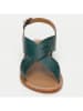 CALANK Leder-Sandalen in Grün