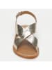 CALANK Leren sandalen goudkleurig