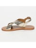 CALANK Leren sandalen goudkleurig