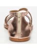 CALANK Leder-Sandalen in Rosegold