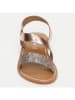 CALANK Leren sandalen roségoudkleurig