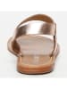 CALANK Leren sandalen roségoudkleurig