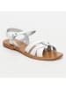 CALANK Leder-Sandalen in Weiß