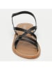 CALANK Leder-Sandalen in Schwarz